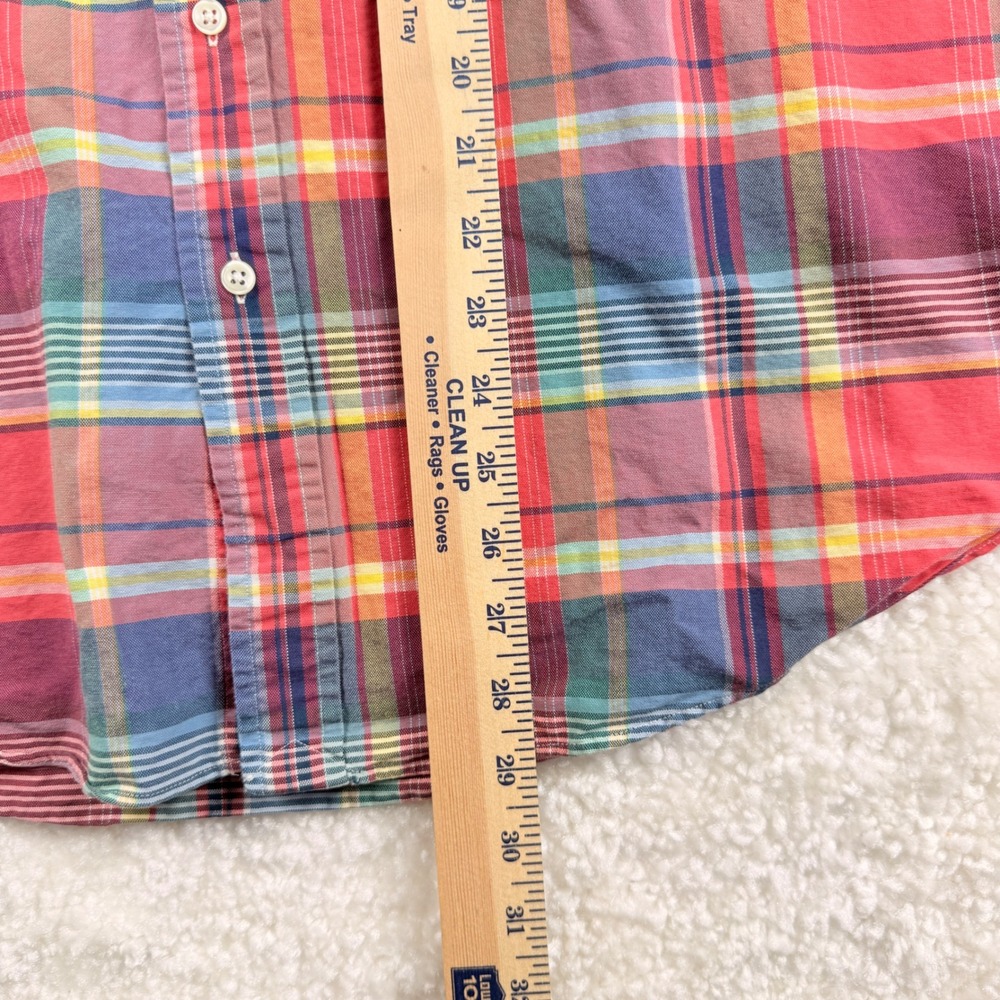 Ralph Lauren Button Down Shirt Mens Large Multicolor Plaid Long Sleeve Pony Logo - Picture 6 of 7